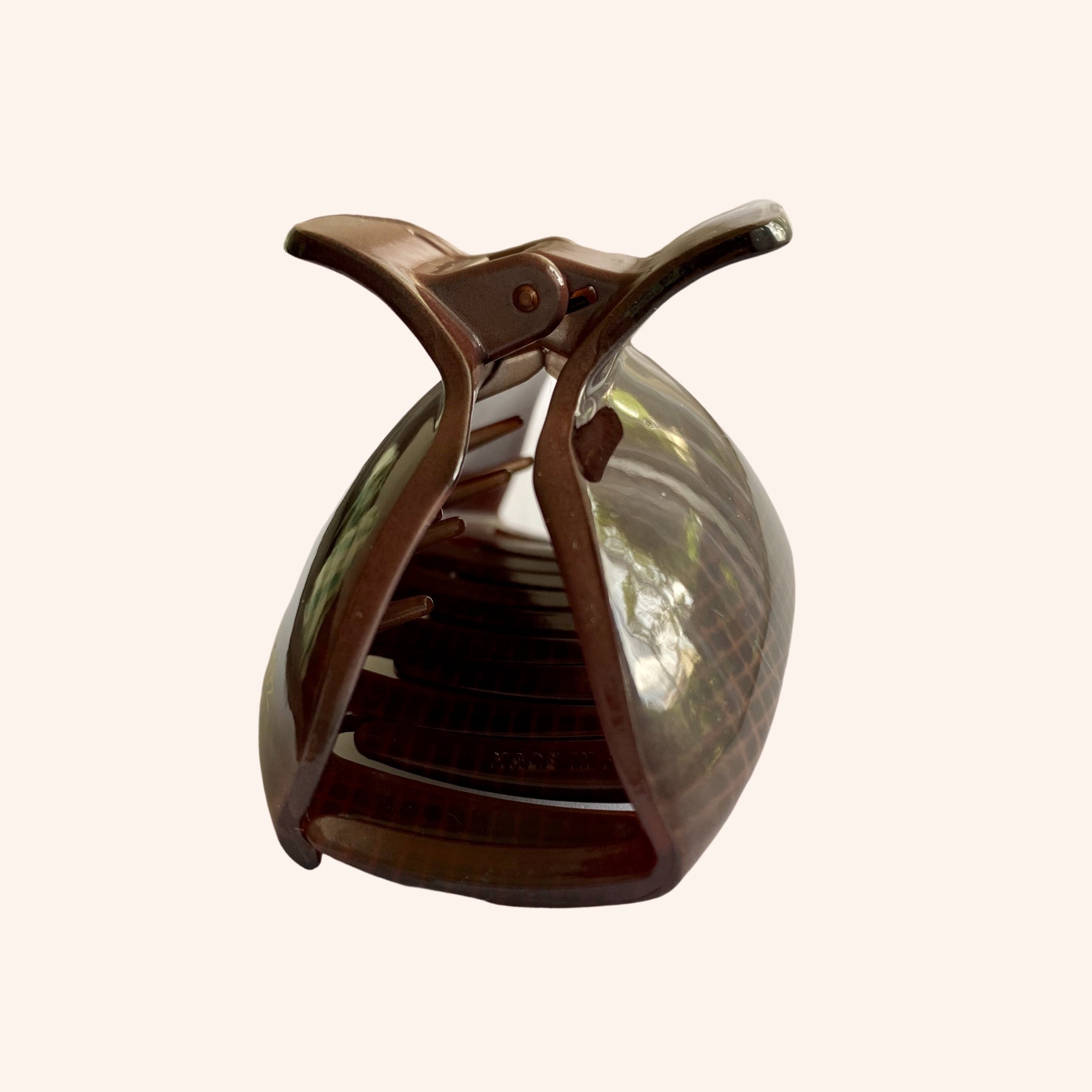 PINCE CRABE MARRON COIFFURE CHEVEUX EPAIS